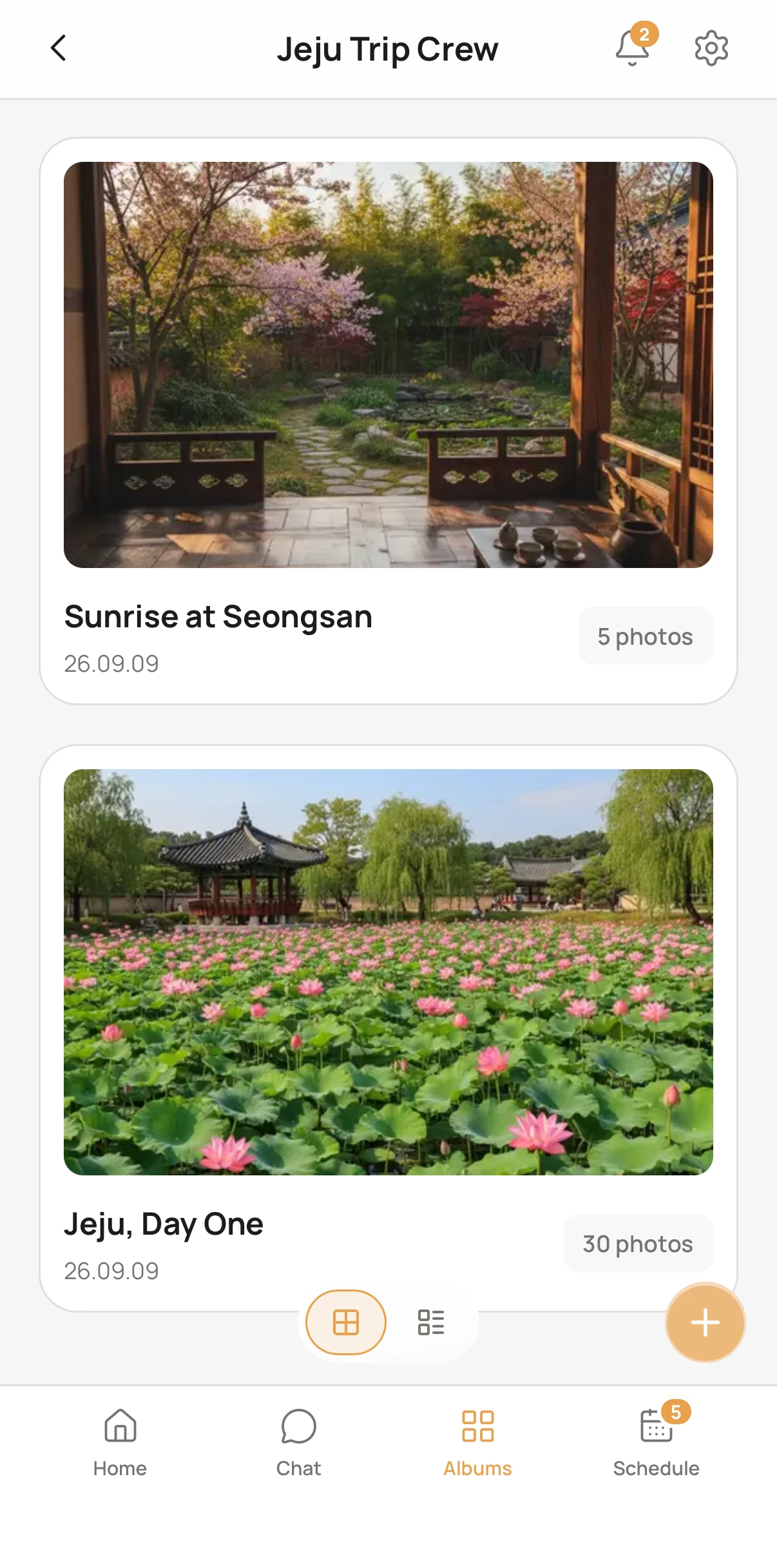 An album for every meetup